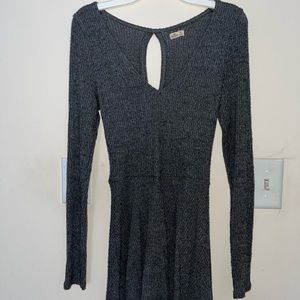 Grey knit dress